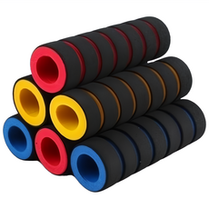 자전거 핸들 컬러손잡이 스펀지 그립 쿠션 미끄럼방지, 그린, 1개