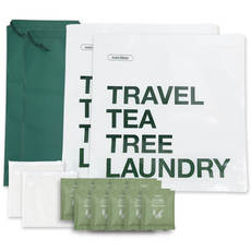 세이브타임 여행용 티트리 세탁 KIT (세탁기 2개+티트리 세제 10개) 캠핑 휴가 휴대용 세탁 간편빨래, 10개, 25ml, 세탁기 2개+ 티트리세제 1개