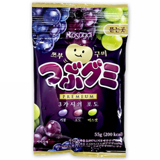 카수가이 쯔부구미 3가지의 포도 젤리, 1개, 55g