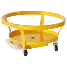 원형 이동식 화분 받침대, 원형 중소형옐로우, 1개
