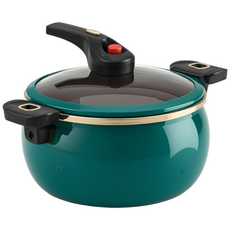 저압냄비 저압력솥 저압솥 저압력진공냄비 압력찜솥 인덕션저압냄비, 1개, 다크그린, 7000ml