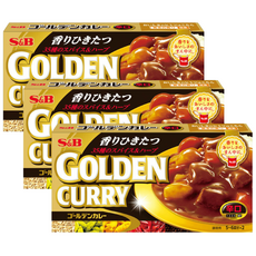 S&B GOLDEN CURRY 辣味咖哩塊, 198g, 3個