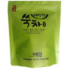 무농약 쑥차 25티백 강화약쑥 발효쑥차 약쑥차 원재료 유기농 강화약쑥, 25g, 1개, 25개입