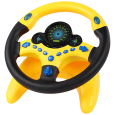 유아용 자동차 운전놀이 장난감핸들 [KC인증], 옐로우, 1개, 부착형 핸들장난감_옐로우