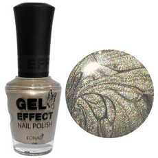 KONAD 凝膠效果指甲油, 銀色珠光, 15ml, 1個