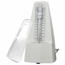 빅세일 수동 메트로놈 박자기 아날로그 태엽 클래식 화이트 SIZE 19CM, 1개