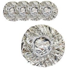 율이 헤어캡 셀프 홈 무선 온열캡 샤워캡 고급형 트리트먼트헤어 스티머전용 사우나용 찜질방용 남여공용, 4개, 화이트