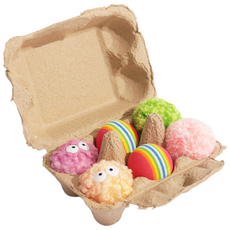 Cat' S Dream 貓咪玩具 毛絨彈力球 00074, 6個, 隨機出貨