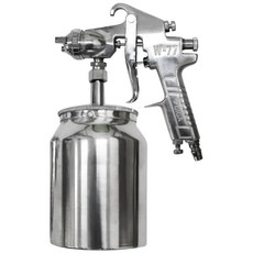 기가 에어 스프레이건 후끼 도색 분사기 자동차 공구 도장 W77 W71 (건+컵), W77 (2.5mm x 1000CC), 1개
