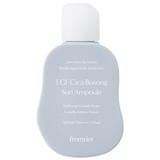 프롬리에 비건 EGF 시카 보송 선앰플 56ml 선크림 자외선차단제 유기자차, 1개