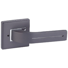 100% 국산 모네 버튼형 사각 방문손잡이 문고리 도어락 레버 시공편리, BK