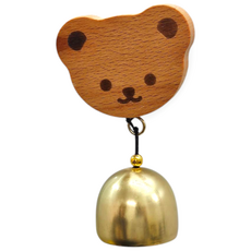 귀여운 원목 현관 문종 풍경종 미니종 도어벨 풍경, 곰돌이