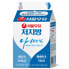 서울우유 나100% 저지방, 200ml, 6개