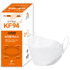 더착한 보건용 마스크 대형 KF94, 30매, 1개, 화이트