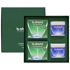 비코드 대용량 면봉 기획세트 (액상100입X2 순면200입X2) 쇼핑백, 1세트, 600개입