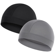 볼품 냉감 메쉬 쿨 이너캡 헬멧 속모자 1+1, BP2.냉감 이너캡, 블랙1개+그레이1개