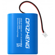 18650 리튬이온 배터리 충전지 3.7V 4P 9600mAh (P:병렬), 1개, 1개입