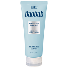 LOFN Baobab 粉紅鹽頭皮磨砂膏, 200ml, 1個