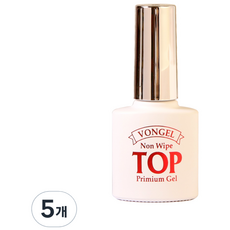 Bonjel 免擦拭上層凝膠, 單一顏色, 5g, 5個