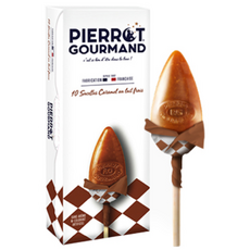 피에로구르망 밀크카라멜맛 롤리팝 프랑스 명품 사탕 캔디 롤리팝 막대사탕 (피에르구르망), 130g, 1박스