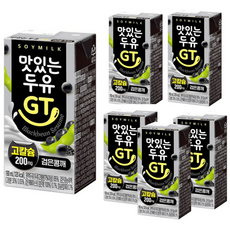 남양 맛있는 두유 GT 고칼슘 검은콩깨맛, 190ml, 6개