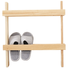 트리스토어 고무나무 실내화 거치대, 내추럴), 1개