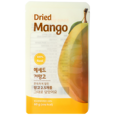 블루베라 헤세드 건망고 무설탕 슬라이스 망고 100%, 1개, 60g
