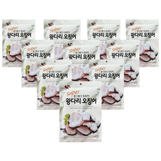 정화식품 슈퍼 쫄깃쫄깃 통통한 왕다리 오징어 45g, 10개