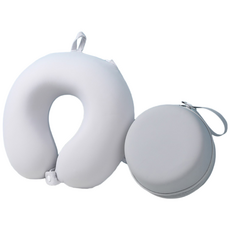 메모리폼 고급 수납 휴대 기내용목베개+목베개 수납+귀마개+안대, 1개, 그레이