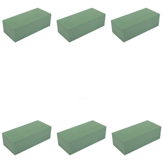 숲인더시티 플로리스트 재료 플로랄폼 우레탄폼 오아시스, 생화용 그린, 6개