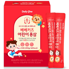 데일리원 베베키즈 어린이 홍삼 15g 30포, 1개, 450g