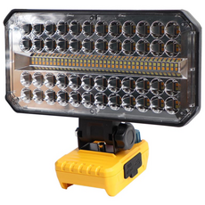 WIZ 충전 LED 작업등 굴절 써치라이트 고휘도LED 122개 4 200루맨 디월트 배터리 호환 (배터리별도) DM-3310, 1개