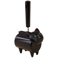 에브리샤인 고양이 돌돌이 커팅 테이프 크리너 클리너, 블랙, 1개