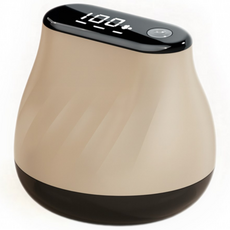 바이유 미니 휴대용 충전식 무선 가정용 6중날 3단조절 보풀제거기, 베이지, 1개