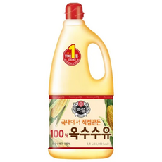백설 옥수수유, 1.8L, 6개