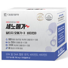 DAEWOONG 大熊製藥 rTG Omega 3維他命D膠囊, 120顆, 1盒