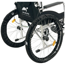 라이프헬퍼 라이프헬퍼 휠체어 바퀴커버 간편한 실내 휠체어 탈착형 모든 사이즈 가능 타이어 덮개 2개 LH-CO1 바퀴 커버