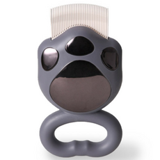 딩동펫 반려동물 마사지 죽은털제거 브러쉬, 블랙, 1개