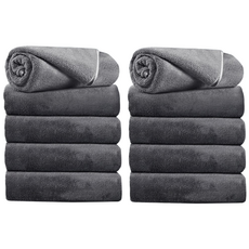 연화삼월 호텔수건 먼지없는수건 고급수건 129g, 다크그레이, 10개