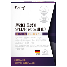셀리티 초임계 알티지(rTG) 오메가3 비타민E 비타민D 식물성캡슐, 1개, 30정