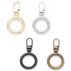 일상채움 셀프 DIY 얇은 원형 지퍼 고리 원형, 혼합 4p, 4개