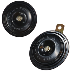 MOXI 12v 자동차 오토바이 에이치알 블랙 클락션 전자혼 순정혼 115db 435hz, 1개