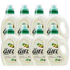 세제혁명 지엘 플러스 액상세탁세제 본품, 1.3L, 8개