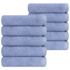 송월타월 항균 코마 40수 180g 호텔수건, 하늘색, 10개