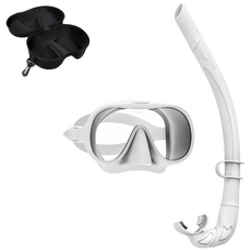 올팜 소프트&롤링 스노클링 마스크 세트, 화이트