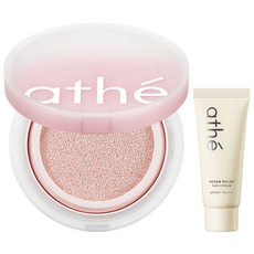 아떼 비건 릴리프 라이팅 톤업 선 쿠션 로즈 페탈 + 선크림 20ml, 1개