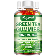 녹차 젤리 1020mg - 천연 체중 관리 지원 신진대사 촉진, 1개, 60정