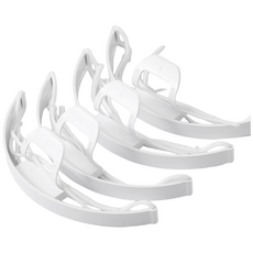 네버팩토리 주방용 투명 위생 마스크 프레임만, 1세트, 4개입, 흰색