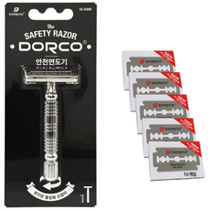 도루코 안전면도기 + 화장도 양날면도날 50p, 1세트