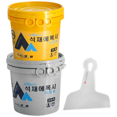 철공자 쌍곰 석재에폭시 경화제 4kg 주제 4kg + 헤라 석재본드, 1세트